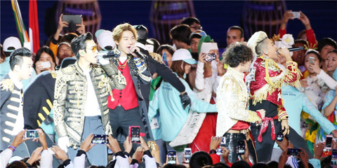 韩流明星助阵闭幕式