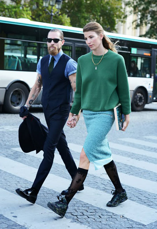Justin O‘Shea & Veronika Heilbrunner街头时尚