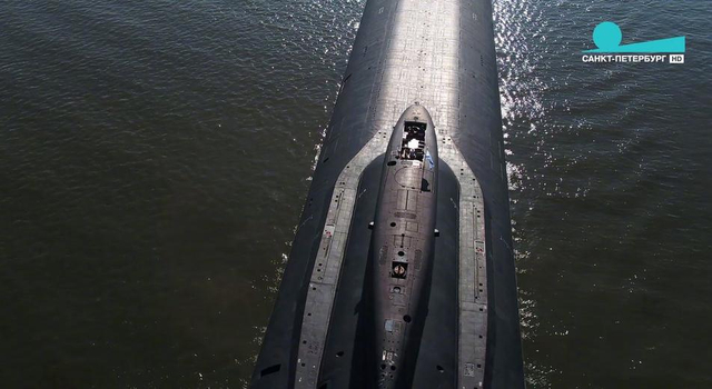 俄罗斯海军北方舰队的941型台风级战略核潜艇