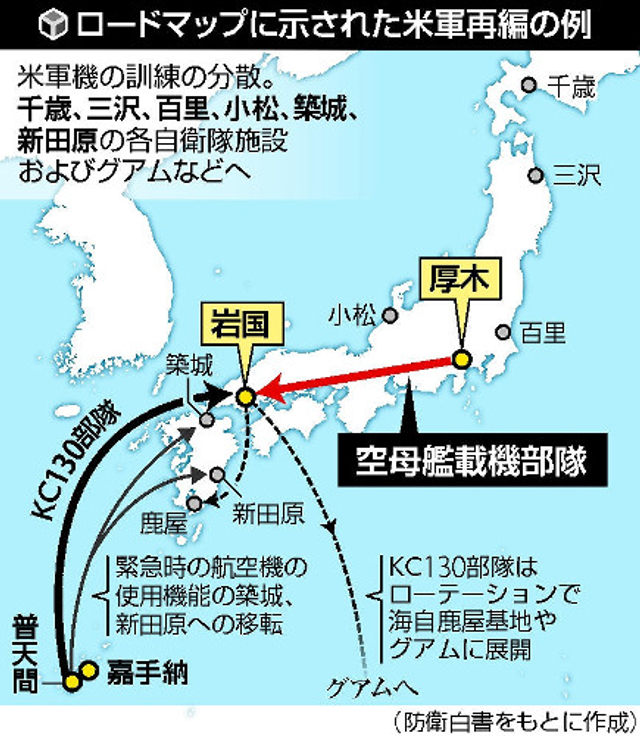 驻日美军战机大批向西集结转移 媒体:应对中朝