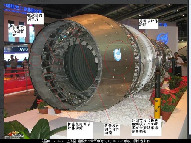 这是太行?歼20战机发动机疑似出现锯齿结构