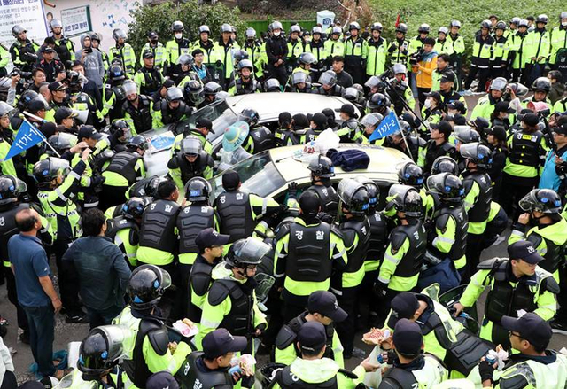 东风导弹受影响不？韩国萨德部署完成民众抗争