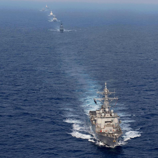 日本很嘚瑟！环太军演各国在日准航母上首次会晤