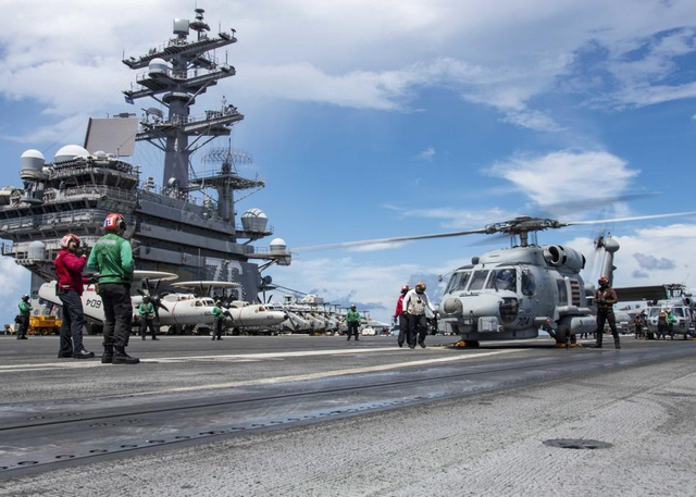 地区稳定破坏者!美国双航母战斗群再闯南海