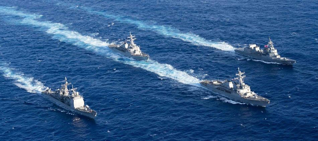 不再嚣张？美日联合军演新照曝光只字不提南海