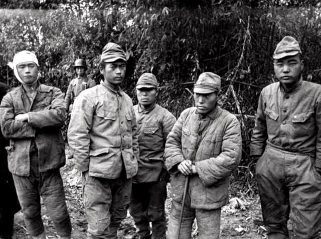 常德会战被俘的日军士兵旧照
