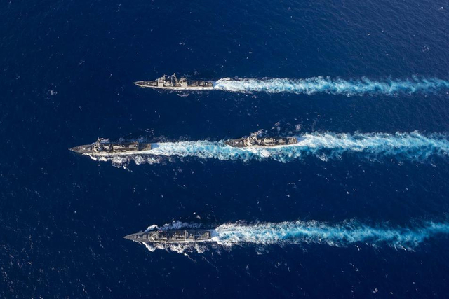 不再嚣张？美日联合军演新照曝光只字不提南海