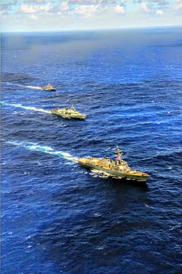 日本很嘚瑟！环太军演各国在日准航母上首次会晤