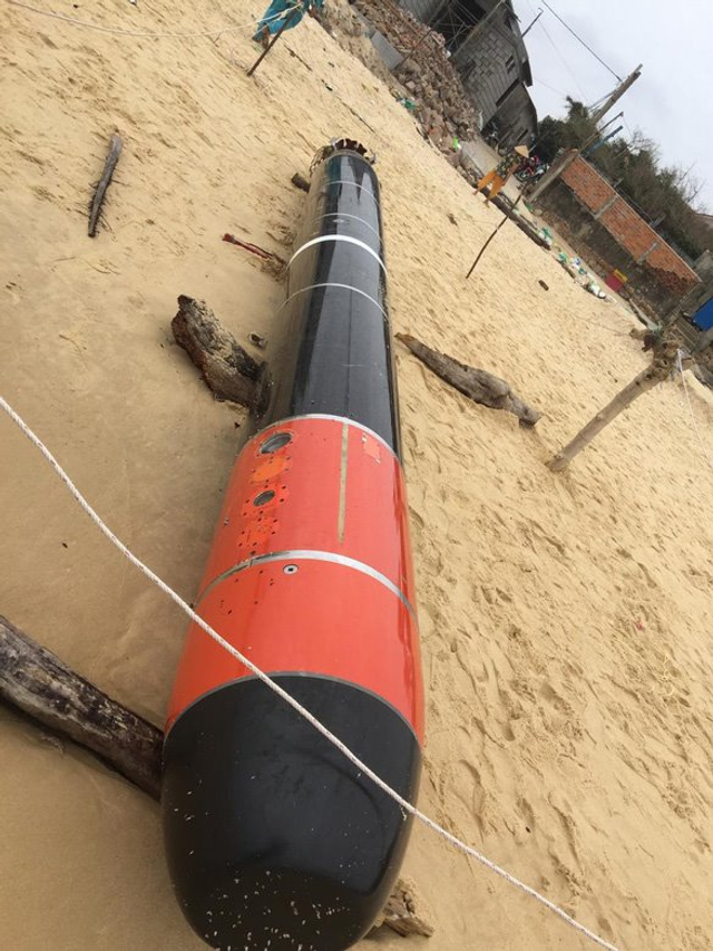 越南渔民距离海岸4海里处捞出中国鱼雷