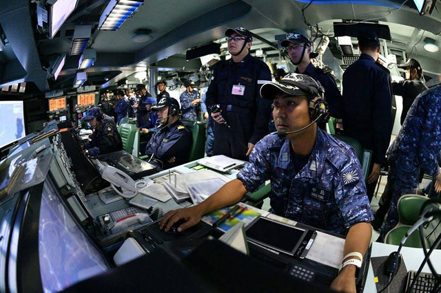模拟对抗中国海军?日本加贺号准航母舰岛内部曝光