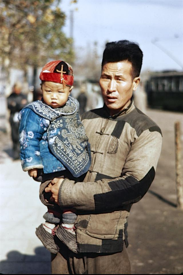 1945年抗战胜利后的上海彩照