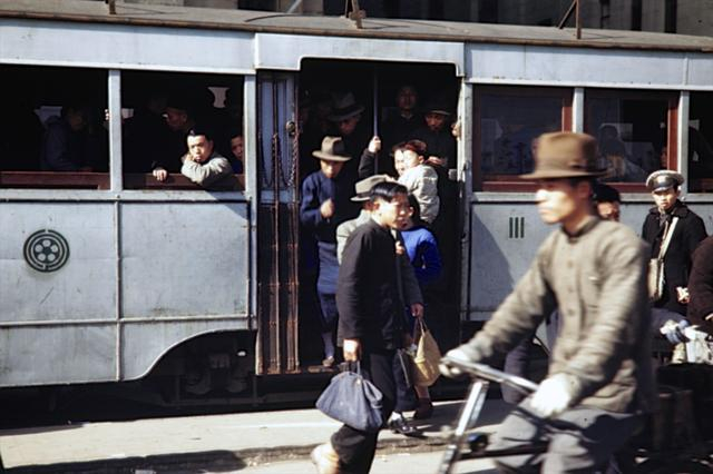 1945年抗战胜利后的上海彩照