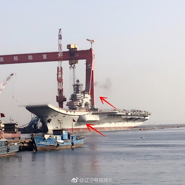 国产航母最新进展照曝光 距离海试还有多远?