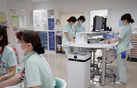 图：日本的诊所使用苏州贝昂的空气净化器