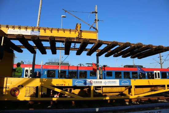 △建设中的匈塞铁路塞尔维亚境内贝诺段