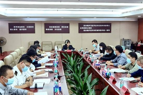 深圳市龙岗区2022年知识产权联席会议工作会议。来源：深圳市市场监督管理局