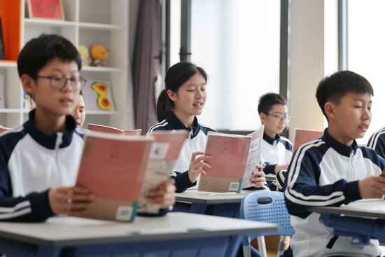 北京四中雄安校区的语文课堂