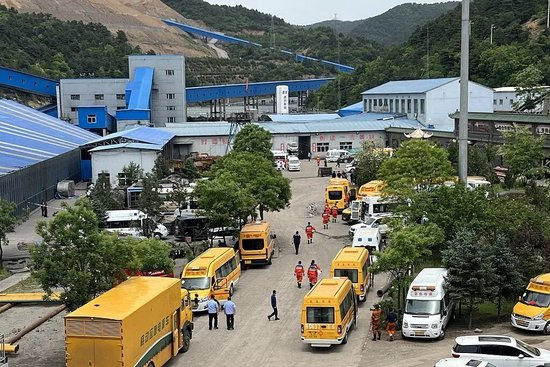  2026年5月22日19时35分，山西省沁源县通洲集团留神峪煤矿发生瓦斯爆炸。图/视觉中国