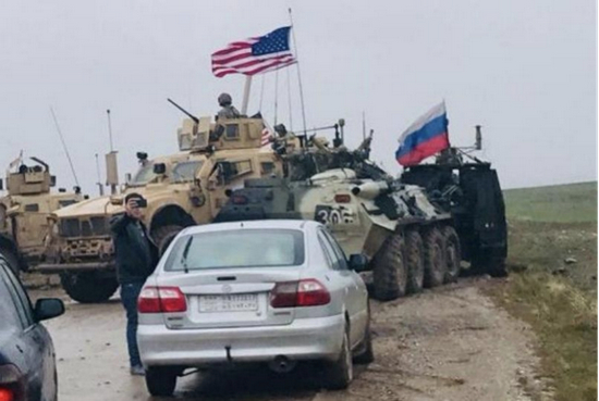  美俄在叙利亚一度经常上演军车互别