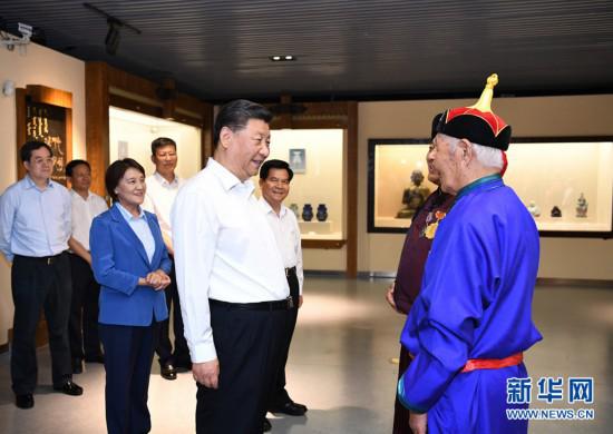   On July 15, 2019, General Secretary Xi Jinping held a cordial conversation with the inheritors of the intangible cultural heritage of the classical national epic Gesar in the Chifeng Museum.