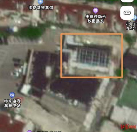 ▲图中方框区域为倒塌辅房所在区域