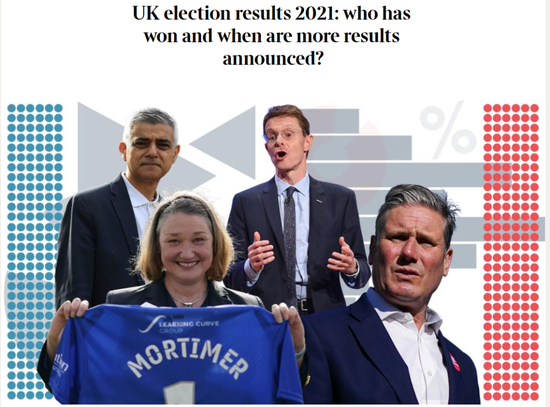  英国选举结果：谁赢了？什么时候宣布结果？/《泰晤士报》报道截图