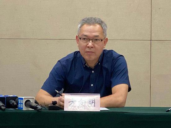  浙江省文物考古研究所副所长方向明介绍相关情况。澎湃新闻记者葛熔金图