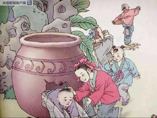△小学语文课本中《司马光砸缸》的故事发生在光山县。幼时的司马光博闻强识，并且做出了“砸缸救友”这一件震动京洛的事。（资料图片）