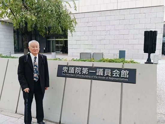 2025年10月，陈文平赴日本东京国会众议院会馆演讲，敦促日方返还掠夺的中国文物。 陈文平供图