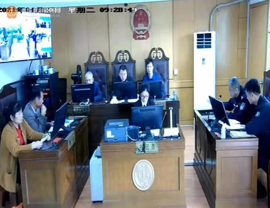 庭审现场中国庭审公开网图