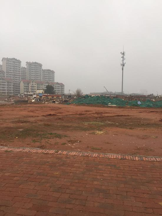 被拆除的棚户区
