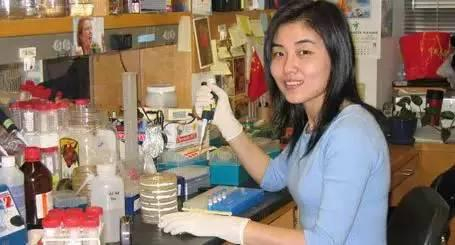 颜宁在普林斯顿大学实验室里