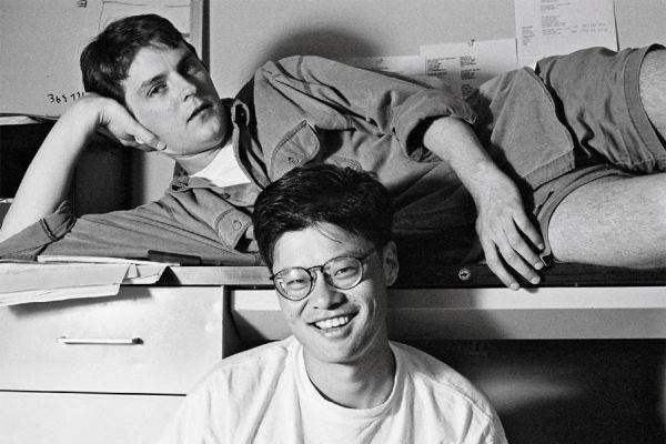 ▲ 杨致远和大卫·费罗