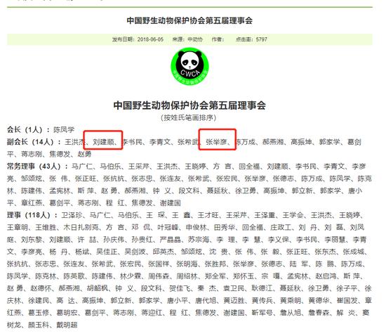 图片来源:中国野生动物保护协会官网截图