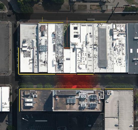 ↑爆炸点位于AT&amp；T传输中心图据《纽约时报》