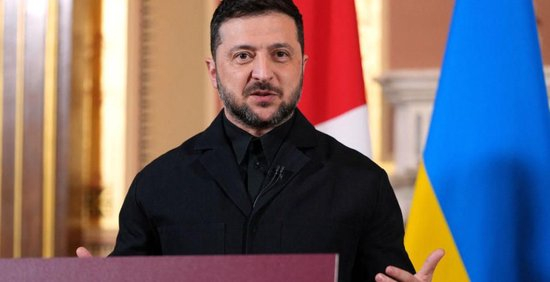 △烏克蘭總統(tǒng)澤連斯基（資料圖）