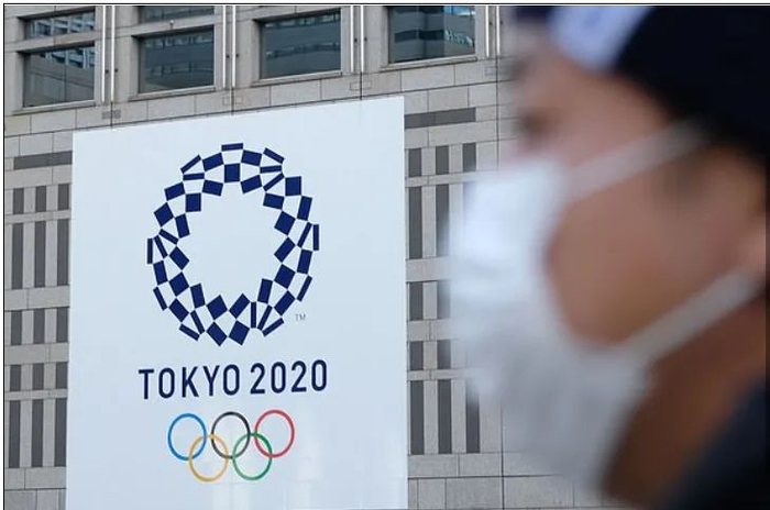 新冠疫情导致东京奥运会推迟。/《每日邮报》网站截图