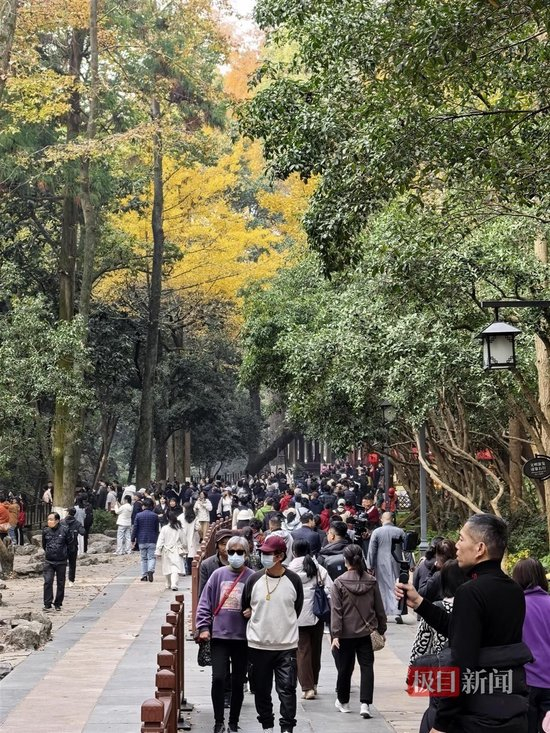  12月1日，游客前往灵隐寺参观