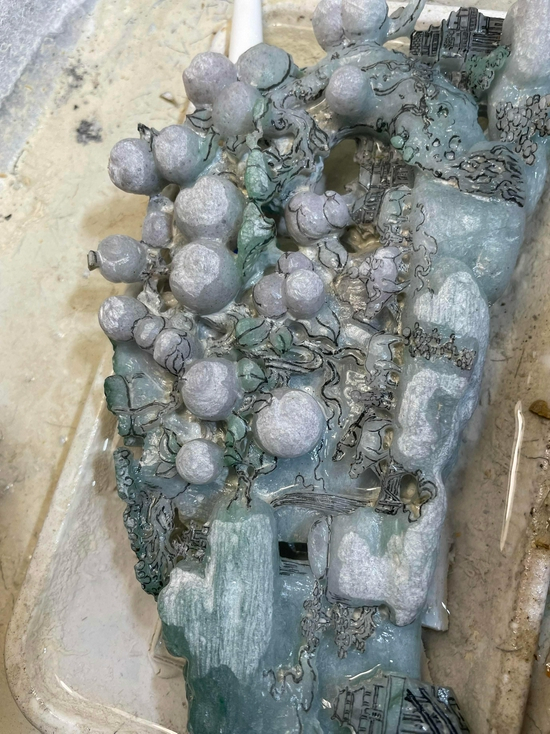 玉雕未完成作品