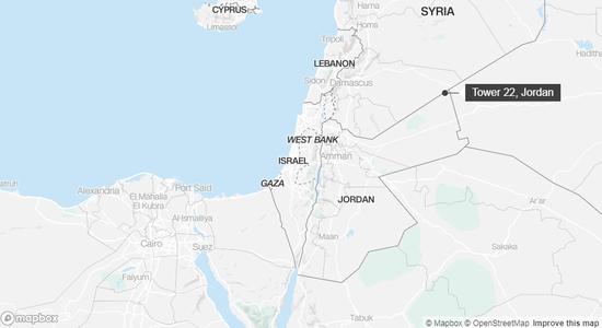 路透社使用的示意图也显示该基地位于约旦境内。