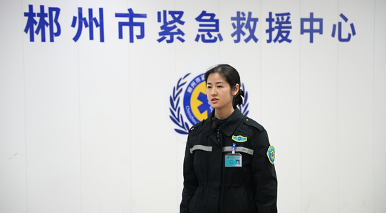 ▲郴州市第一人民医院紧急救援中心主管护士黄丽霞