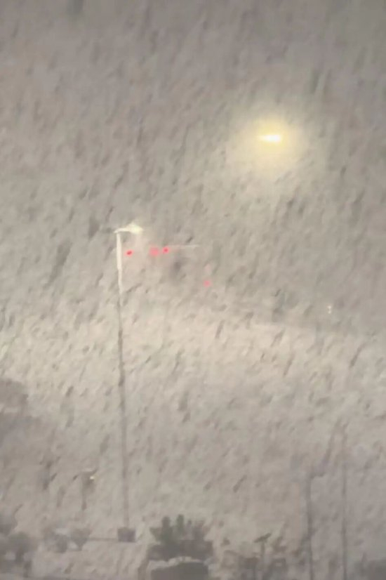 威海大雪，图源：视频截图