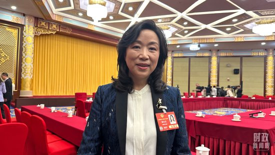  △蔡光洁委员。（总台央视记者卢心雨拍摄）