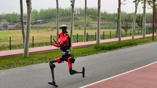 齐天大圣队的“闪电”机器人。