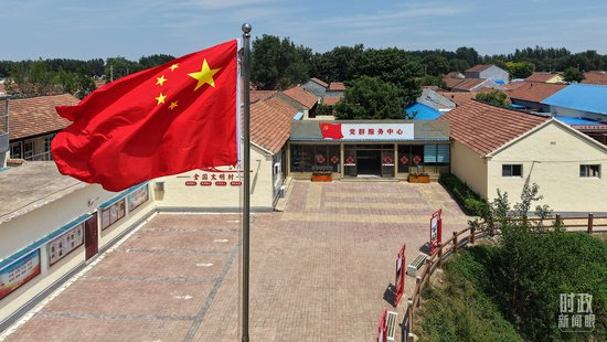  △山东省德州市陵城区边临镇西于架村。（总台记者韩森拍摄）