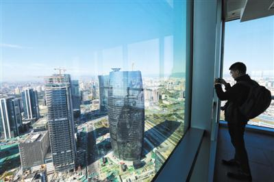 10月15日，丽泽商务区俯瞰。截至11月底，已有356家金融类企业入驻商务区。