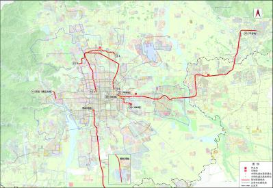 北京市轨道交通第二期建设规划调整方案
