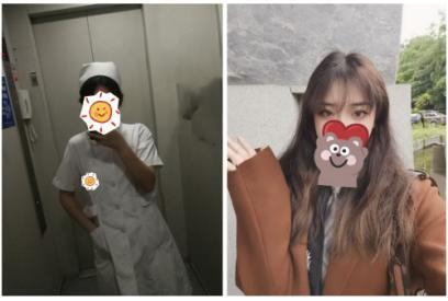  当年从废墟救出时7岁，如今已是一位医务工作者。受访者供图