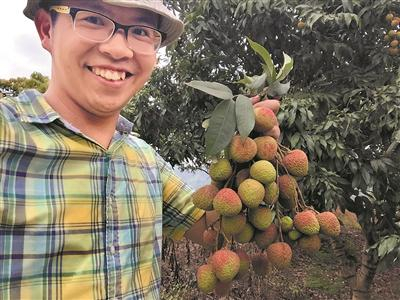 江树锋对农产品进行质量把关。