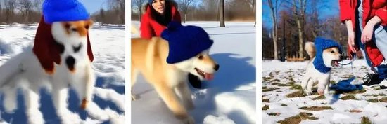 小狗玩耍视频的AI生成过程。来源：OpenAI